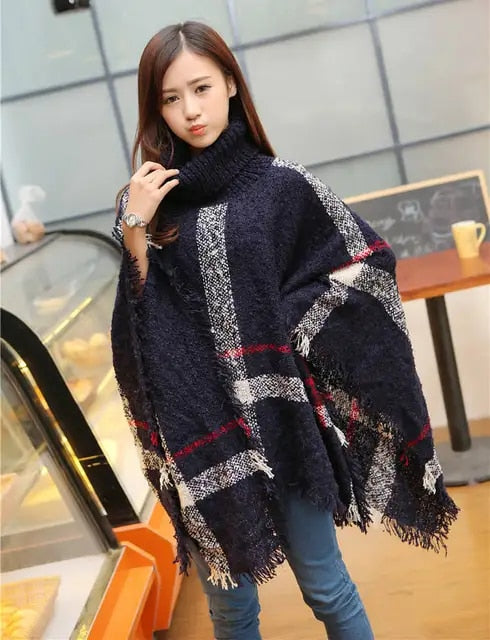 Strickjacke Poncho