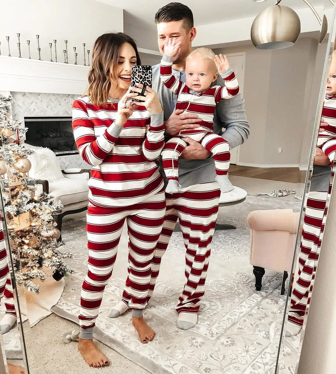 Weihnachten Familie Pyjama Set