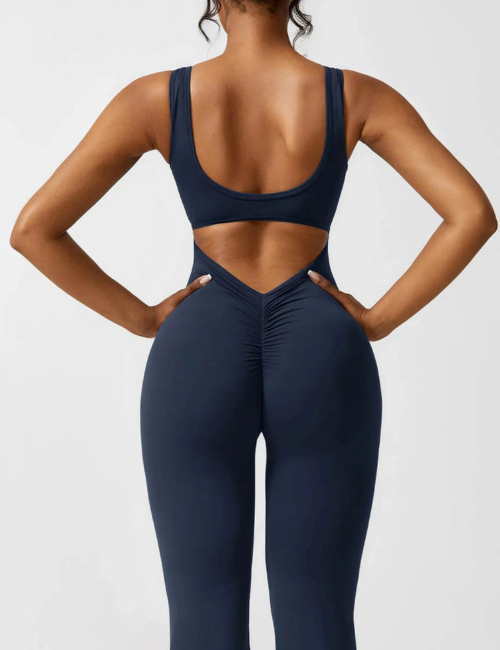 V-Rücken Shaping Jumpsuit