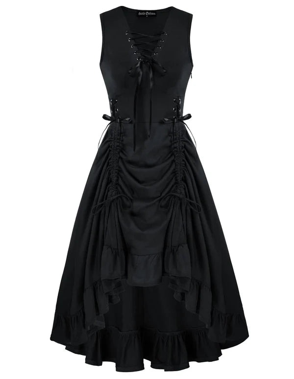 Renaissance Steampunk Kleid in A-Linie