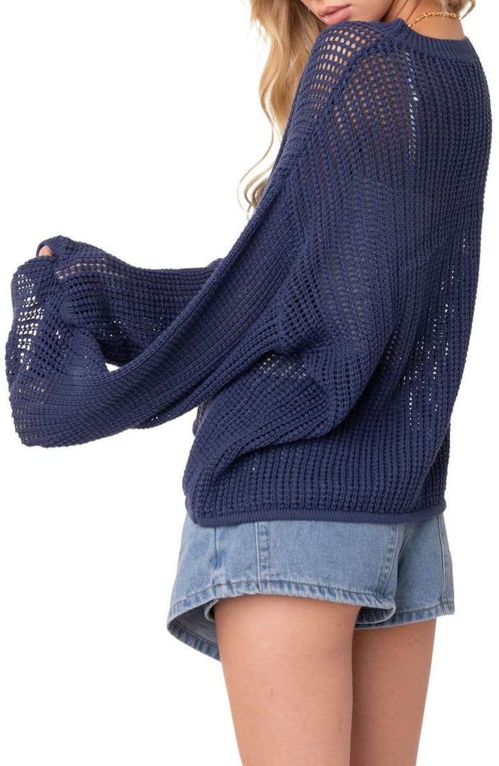 Übergroßer Pullover mit Sternenmotiv