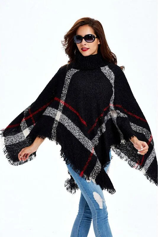 Strickjacke Poncho