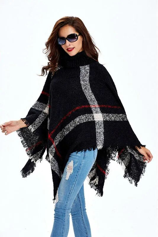 Strickjacke Poncho