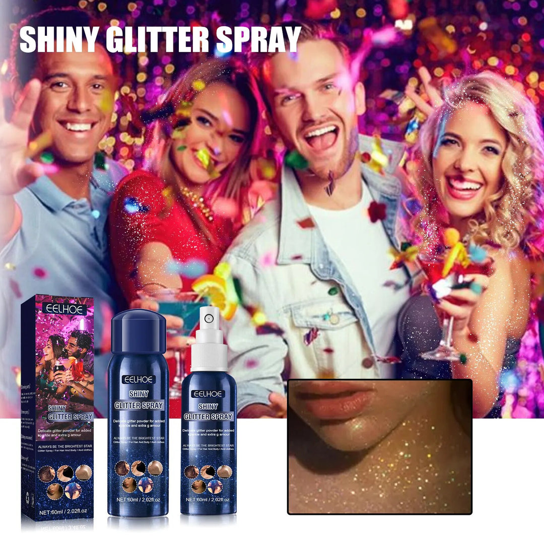 Kleid Glitzerspray