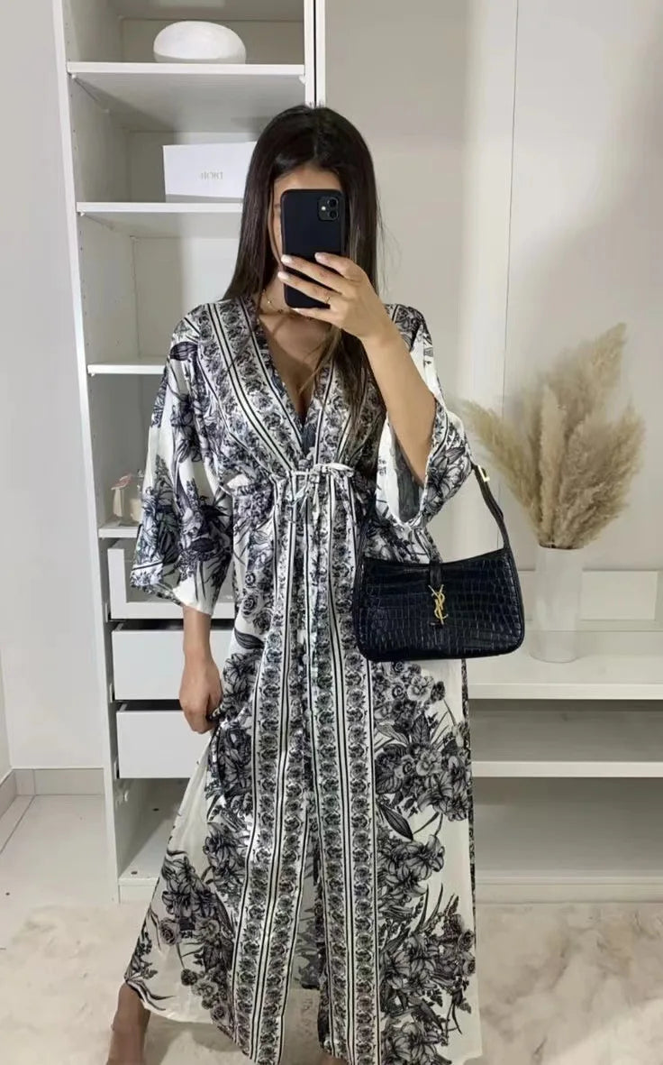 Bohème Kimono Maxikleid