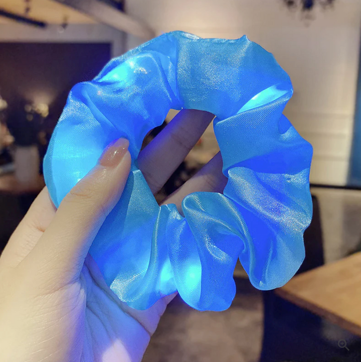 LED Scrunchies - 12er Pack gemischte Farben