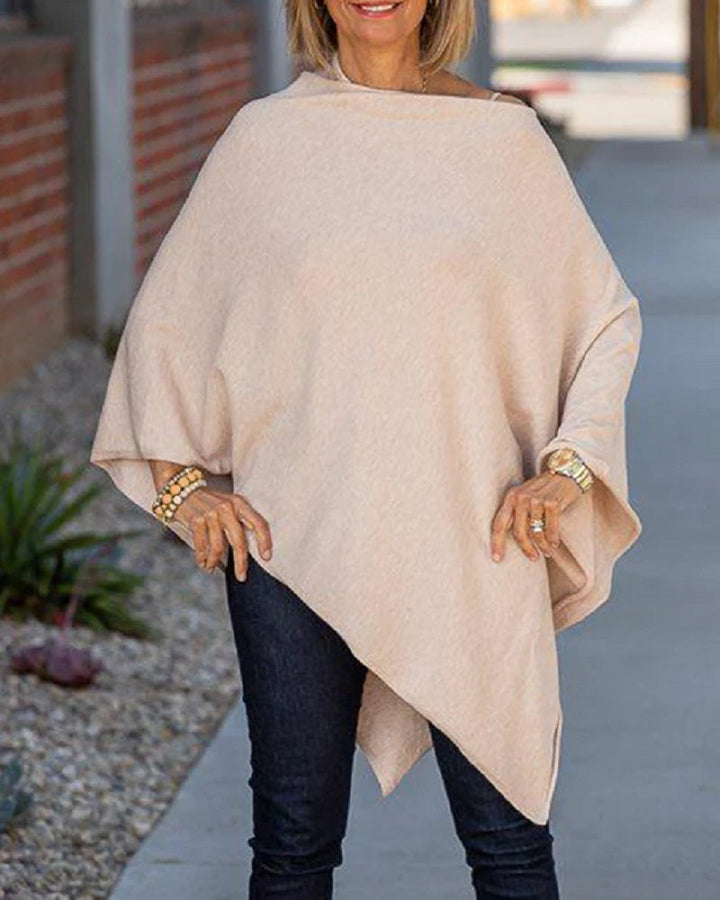 Schicker Poncho-Pullover