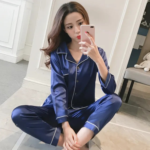 Xyrisa Satin Pajamas