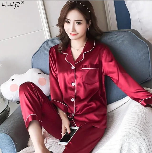 Xyrisa Satin Pajamas