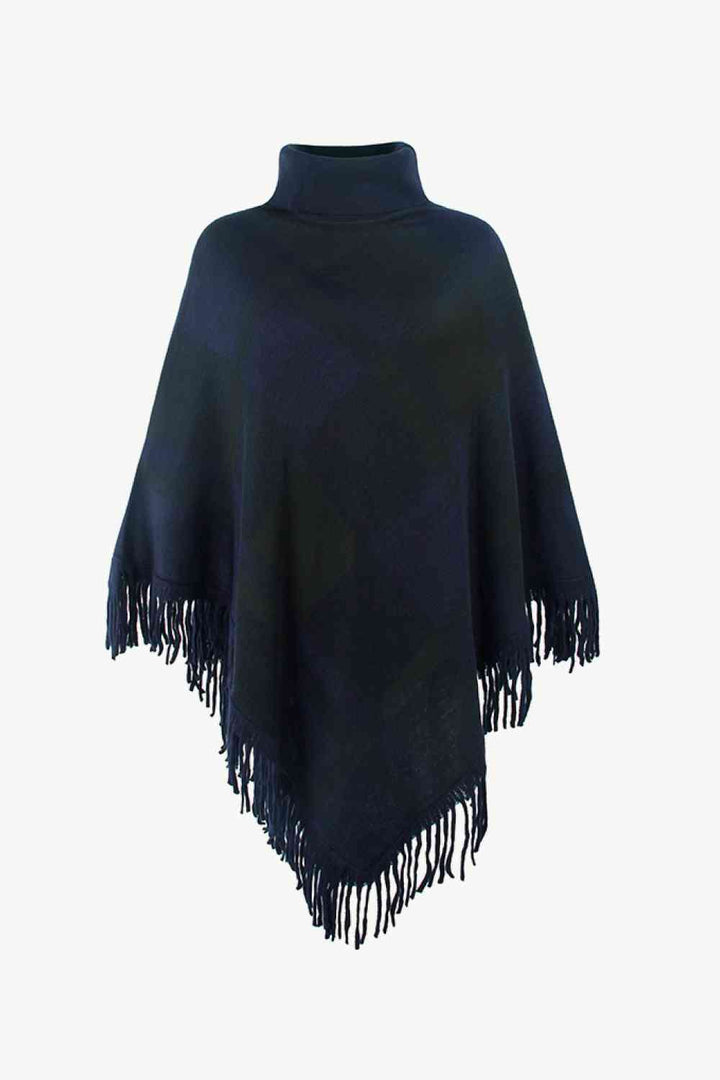 Moderner Karierter Poncho