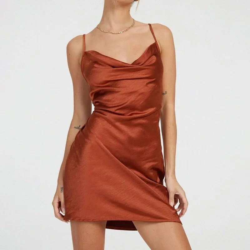 Satin Partykleid