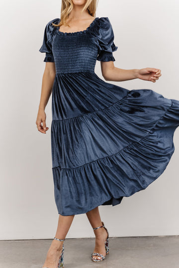 Victoria MIDI-Kleid aus Samt