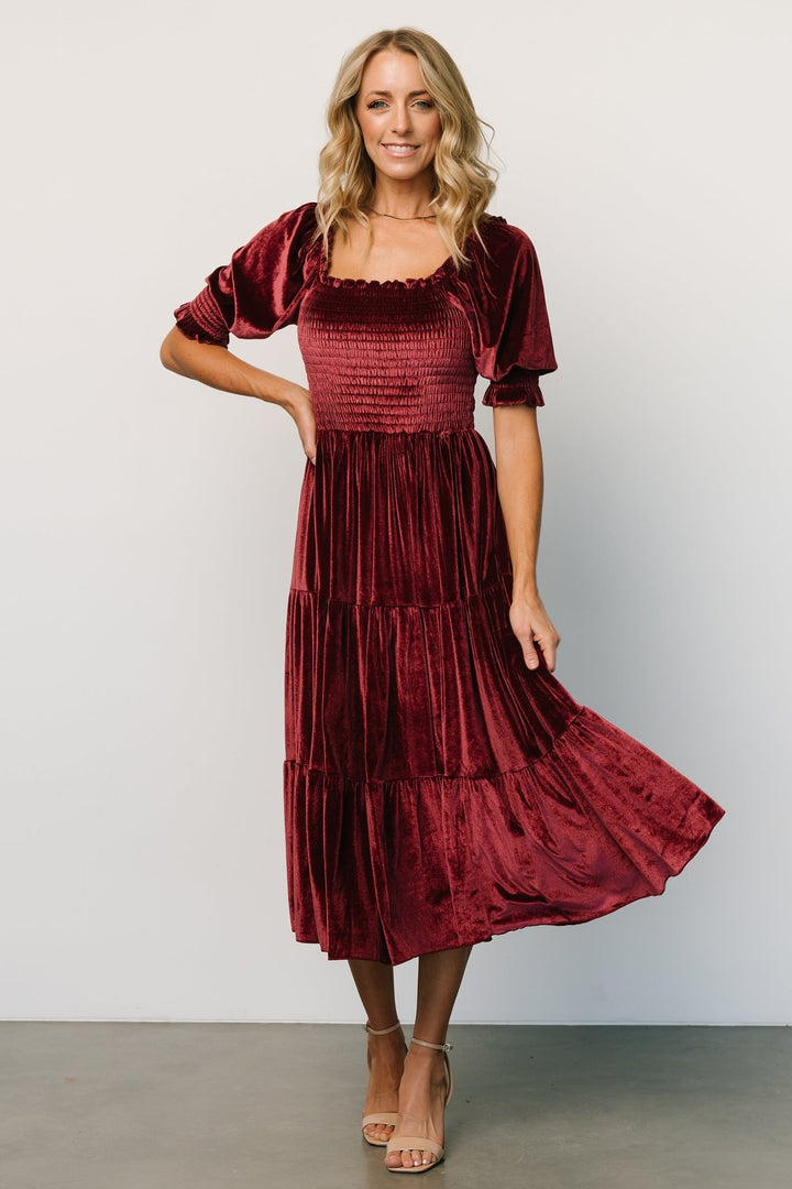 Victoria MIDI-Kleid aus Samt